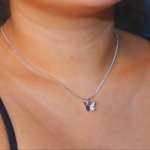 Silver Butterfly Necklace